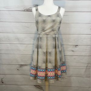 Freeway Midi Dress with Aztec Print